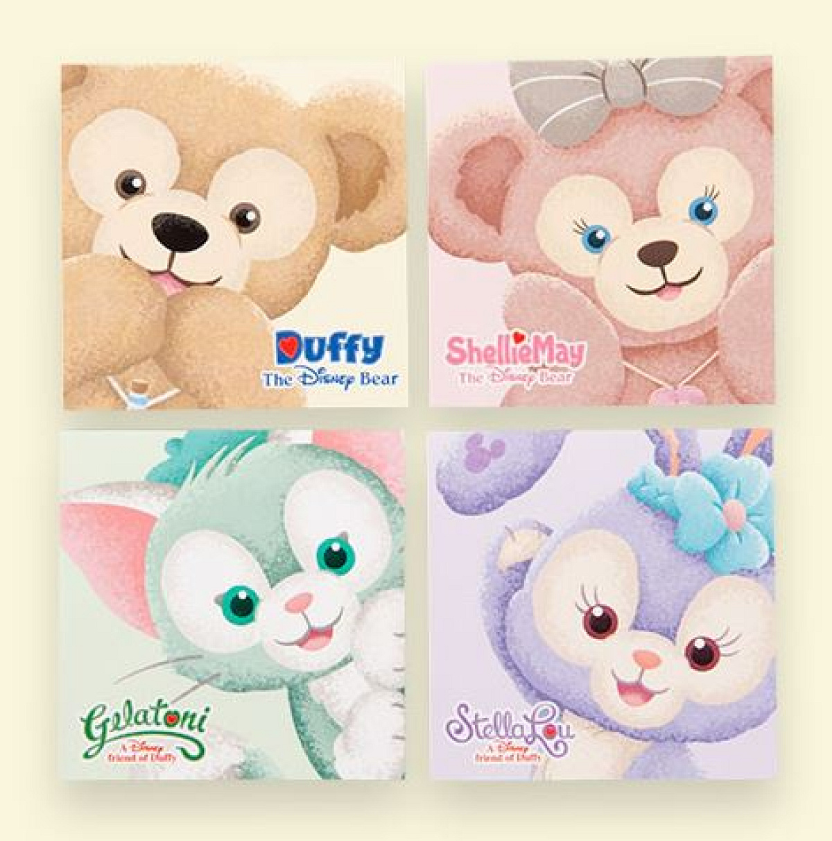 ディズニー　キャラクター　メモ　4個セット ディズニー キャラクター メモ 4個セット ディズニー キャラクター