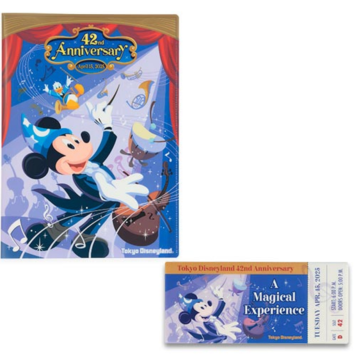 クリアホルダーセット(ディズニーランド42周年グッズ)| キャステル