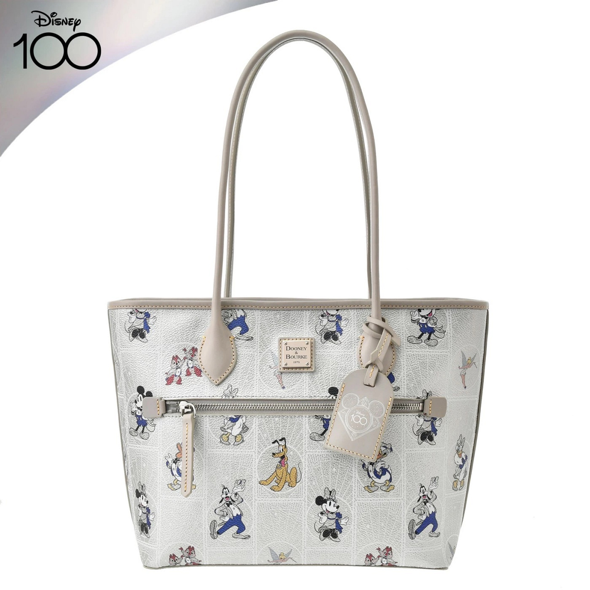 新品未使用　Dooney & Bourke ディズニー　100周年 トートバッグ ディズニーストアで買えるディズニー創立100周年記念グッズ：【Dooney