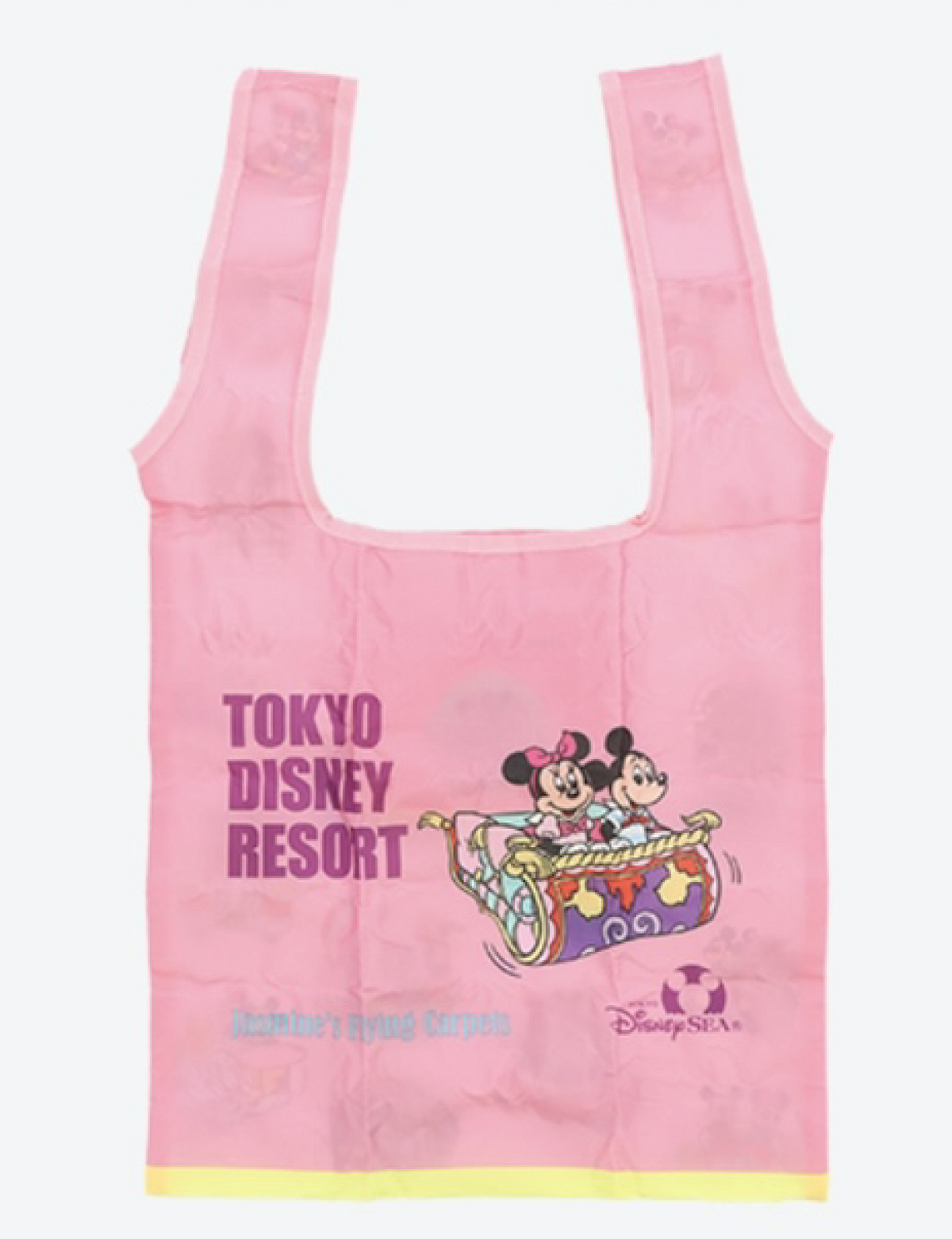 ジャスミンのフライングカーペットデザインのエコバッグ