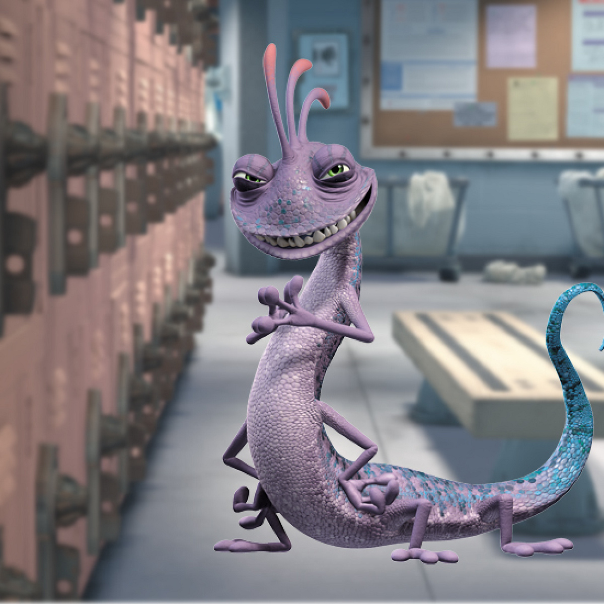 ヴィラン　いたずら　ランドール　ぬいぐるみ　モンスターズインク　紫　トカゲチック ディズニー ピクサー モンスターズインク ランドール ぬいぐるみ 人形