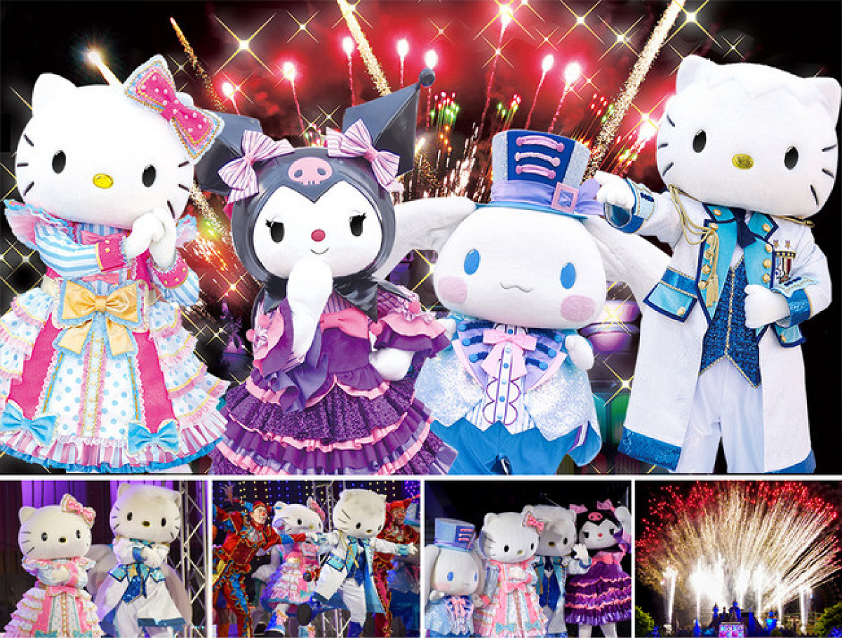 まとめ売り▶サンリオ ピューロランド キティ ダニエル クロミ パレード キティ・クロミ・シナモン・ダニエル| キャステル | CASTEL ディズニー情報