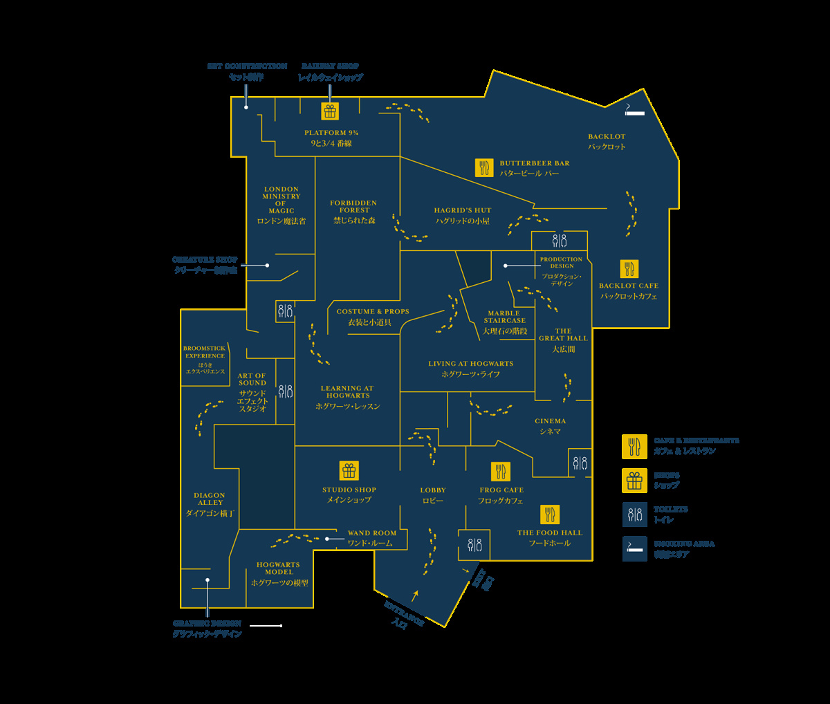 スタジオツアー東京内のマップ| キャステル | CASTEL ディズニー情報