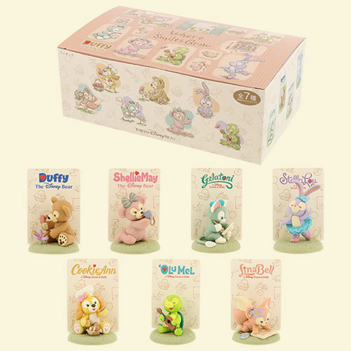 ディズニーシー ウェア スマイルズ グロウ ミニチュアフィギュア セット 値下中 ミニチュアフィギュアコレクションセット（ウェアスマイルズグロウ