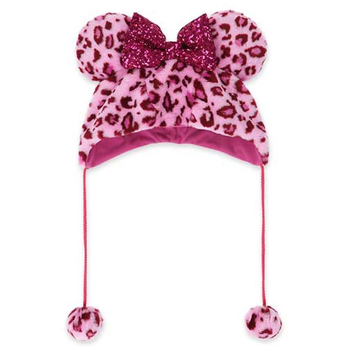 ディズニー　ミニーちゃん　ファンキャップ　ヒョウ柄　ピンク　クリスマス ミニーヒョウ柄ファンキャップ（ピンク）| キャステル | CASTEL