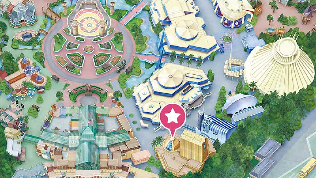 モンスターズ・インク”ライド&ゴーシーク”はエントランスから近い場所