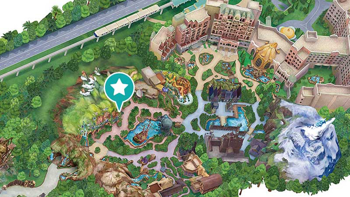 ピーターパンのネバーランドアドベンチャーの場所