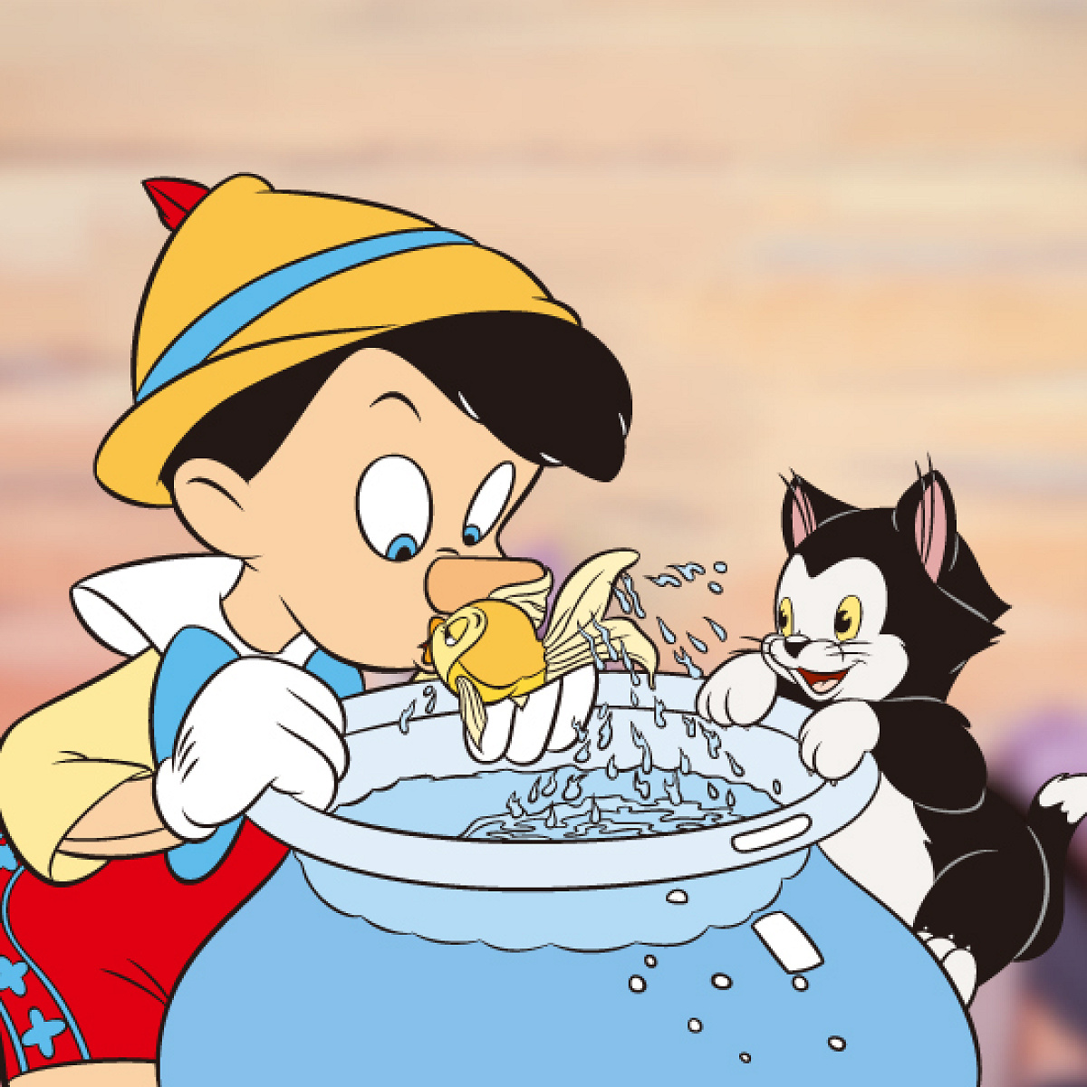 ピノキオとクレオとフィガロ