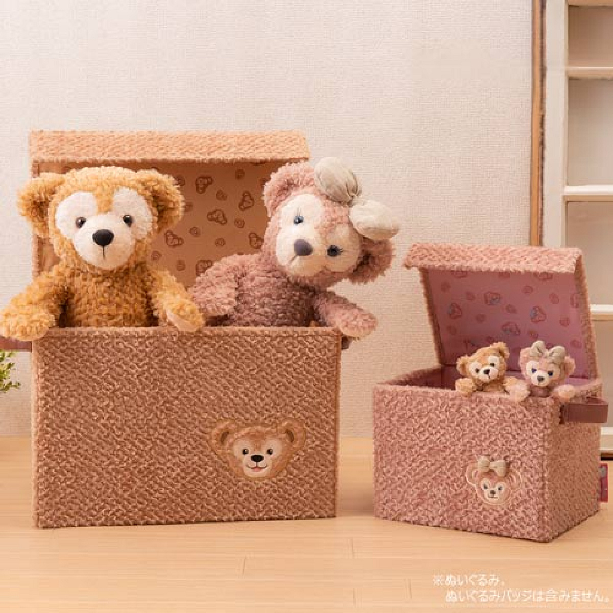 マニーローズ　テディベア　布ボックス 収納ボックス| キャステル | CASTEL ディズニー情報