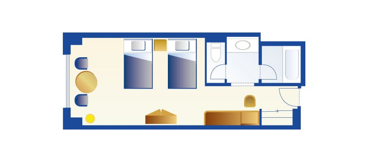 魔法使いの弟子ルーム（通常）のレイアウト