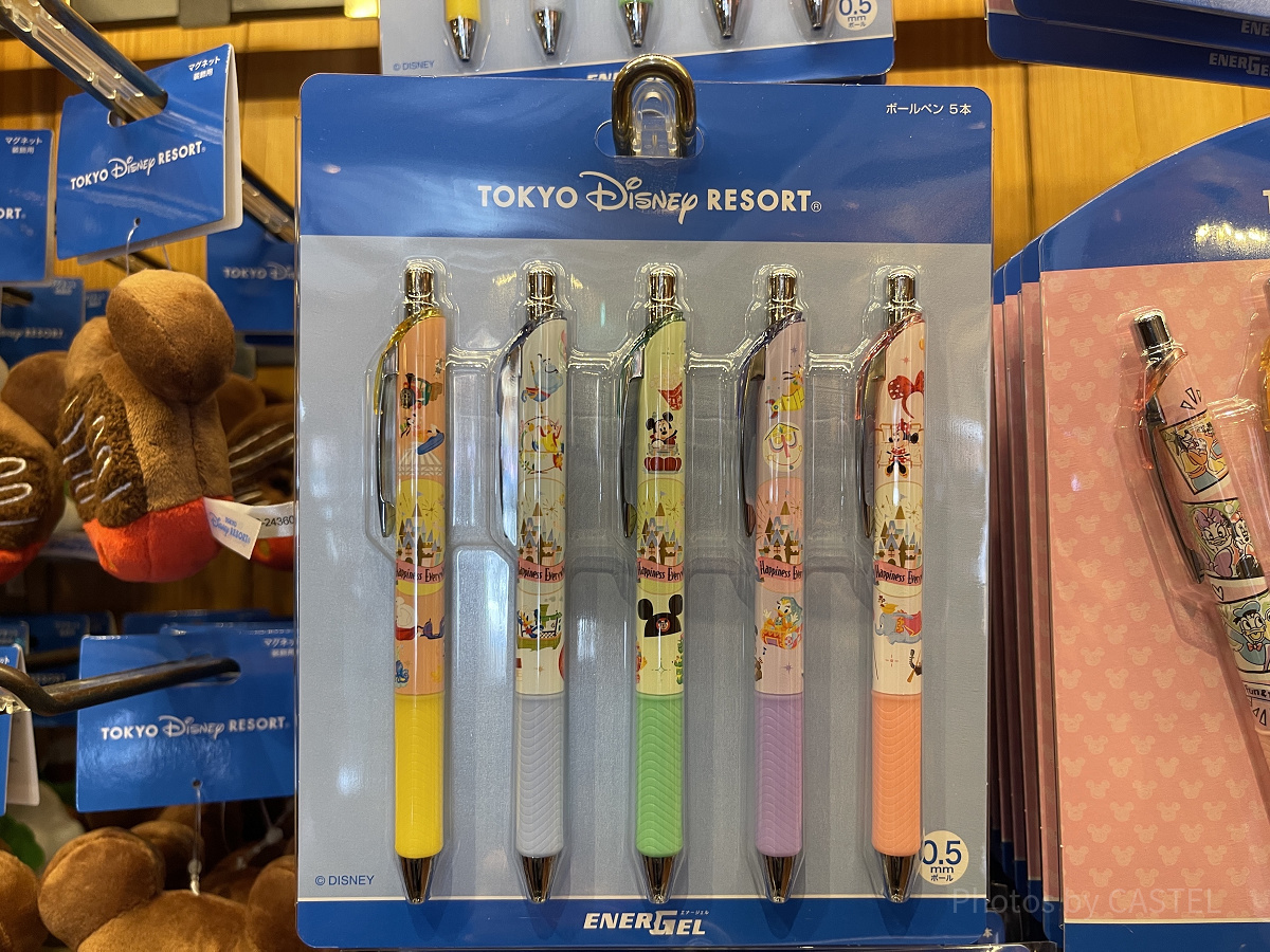 ディズニーランドお土産ランキング10位：ボールペン5本セット