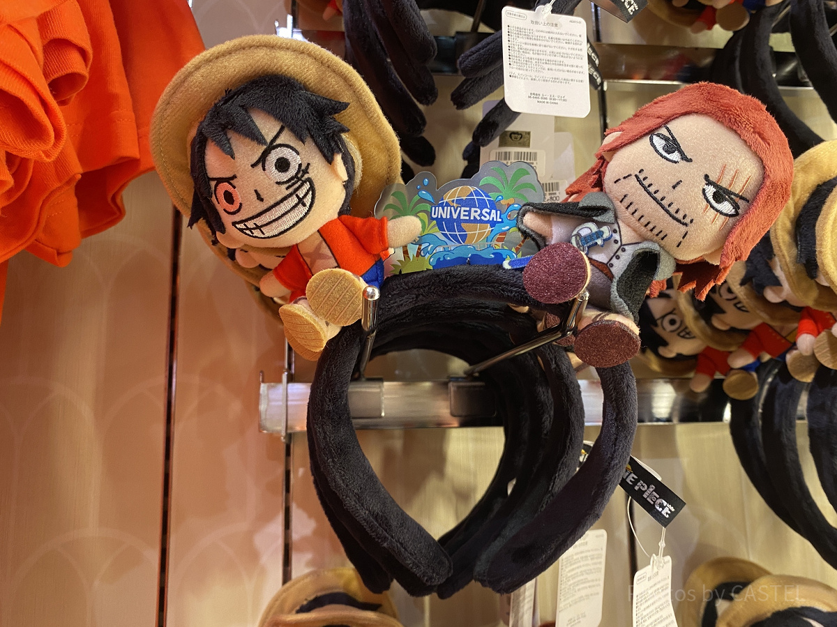 ワンピースとカチューシャ USJ×ワンピースコラボグッズ：カチューシャ（ルフィ＆シャンクス