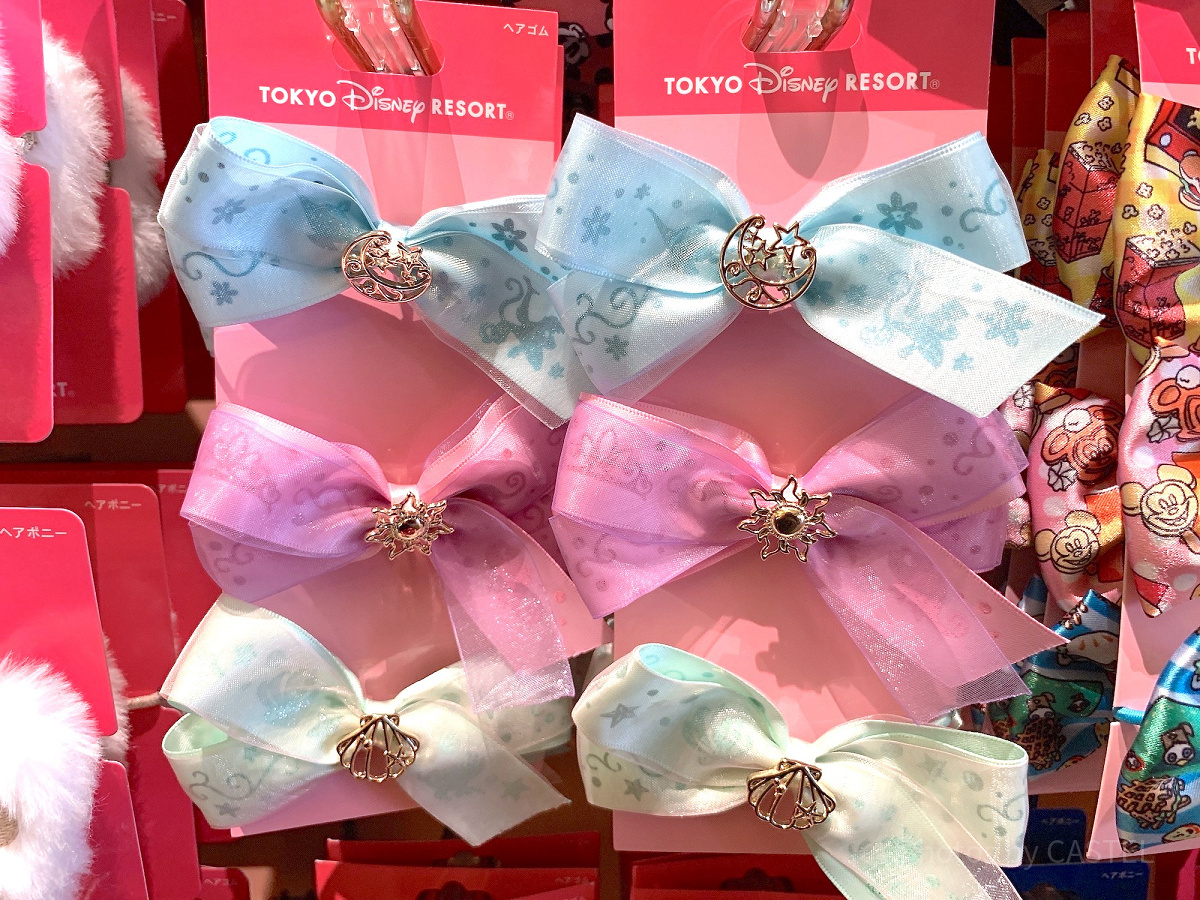 プリンセスのリボンヘアゴム3個| キャステル | CASTEL ディズニー情報