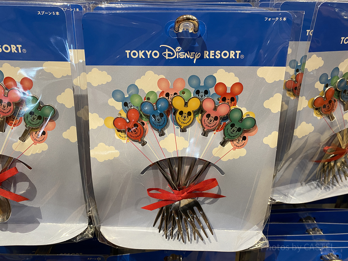 フォーク5本（ミッキーバルーン）| キャステル | CASTEL ディズニー情報
