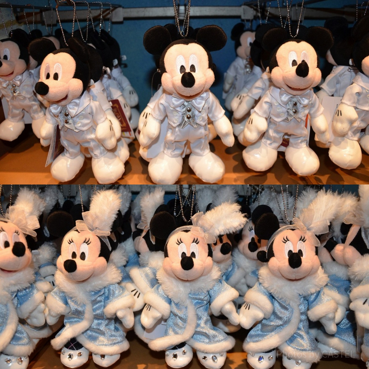 6/2まで期間限定！ビッグバンドビート ミッキー＆ミニー ぬいぐるみ4つセット ビッグバンドビートぬいぐるみバッジ（ミッキー・ミニー）| キャステル