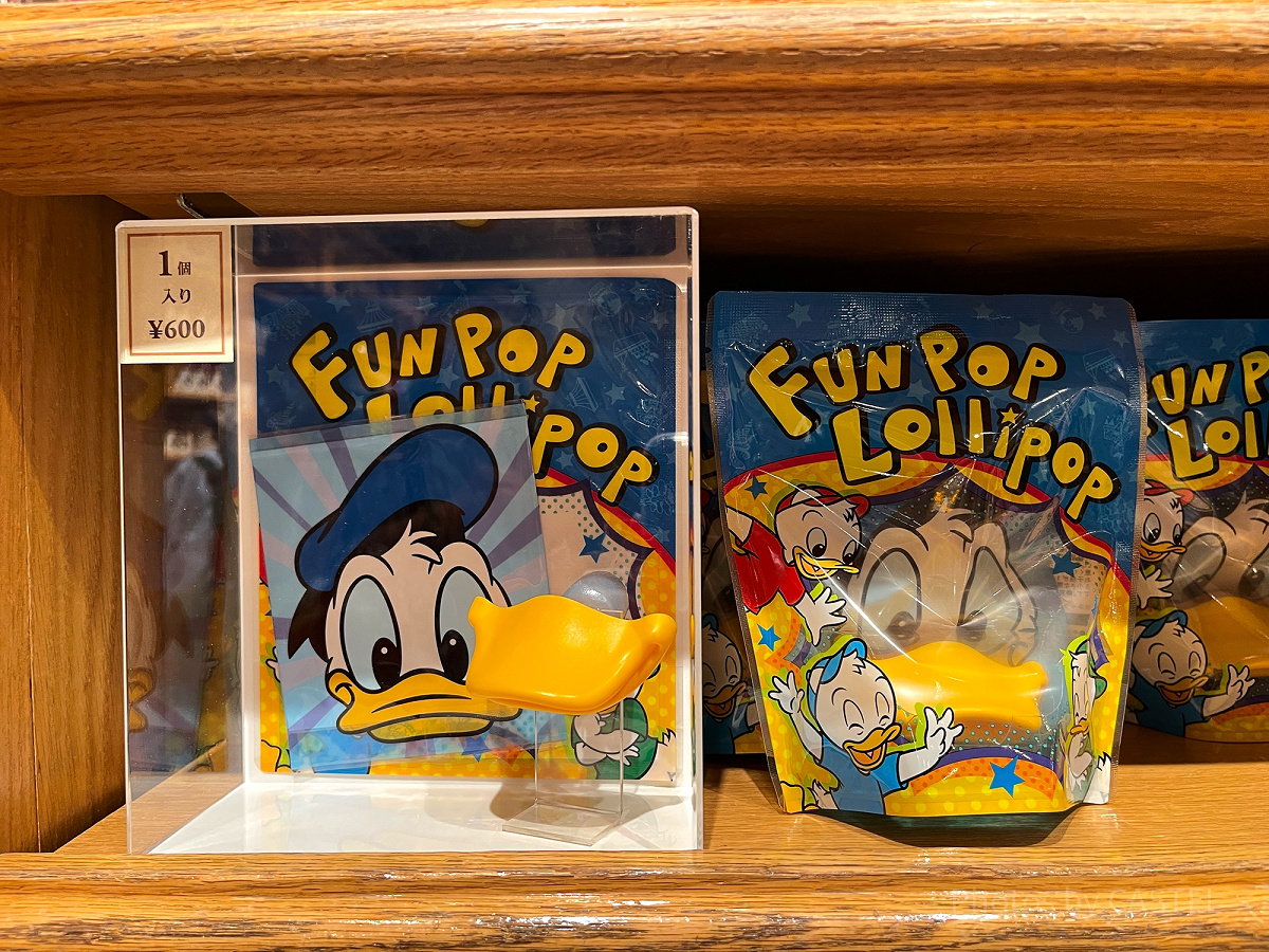東京ディズニーランド ドナルドダック ポップキャンディー 空き缶 2000年 キャンディー（ドナルドダック）| キャステル | CASTEL ディズニー情報