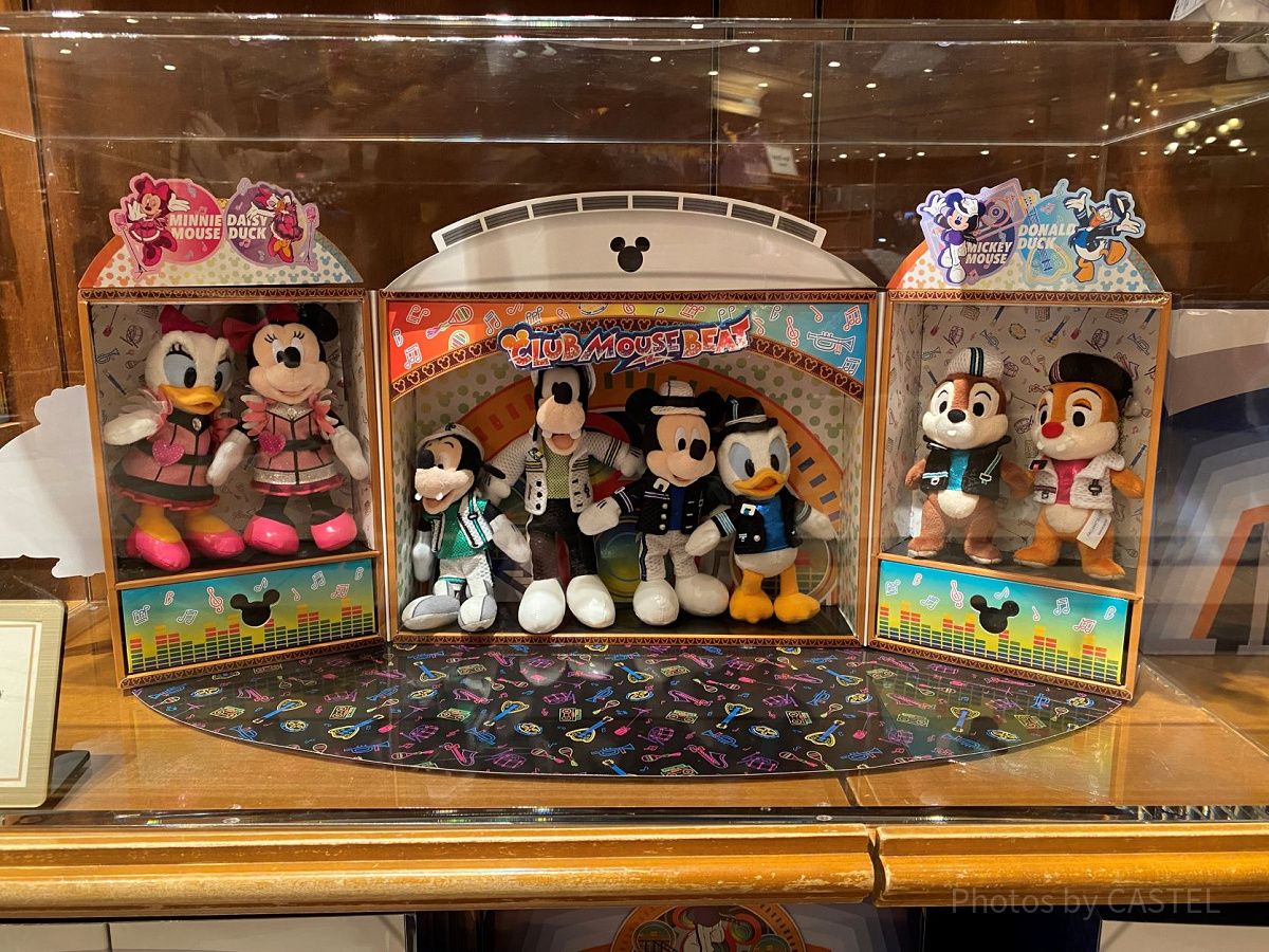 最終　ディズニー　ぬいぐるみ　バッジ　ミニー　クラブマウスビート　タグ付き 東京ディズニーランド「クラブマウスビート」新作グッズ、コスチューム