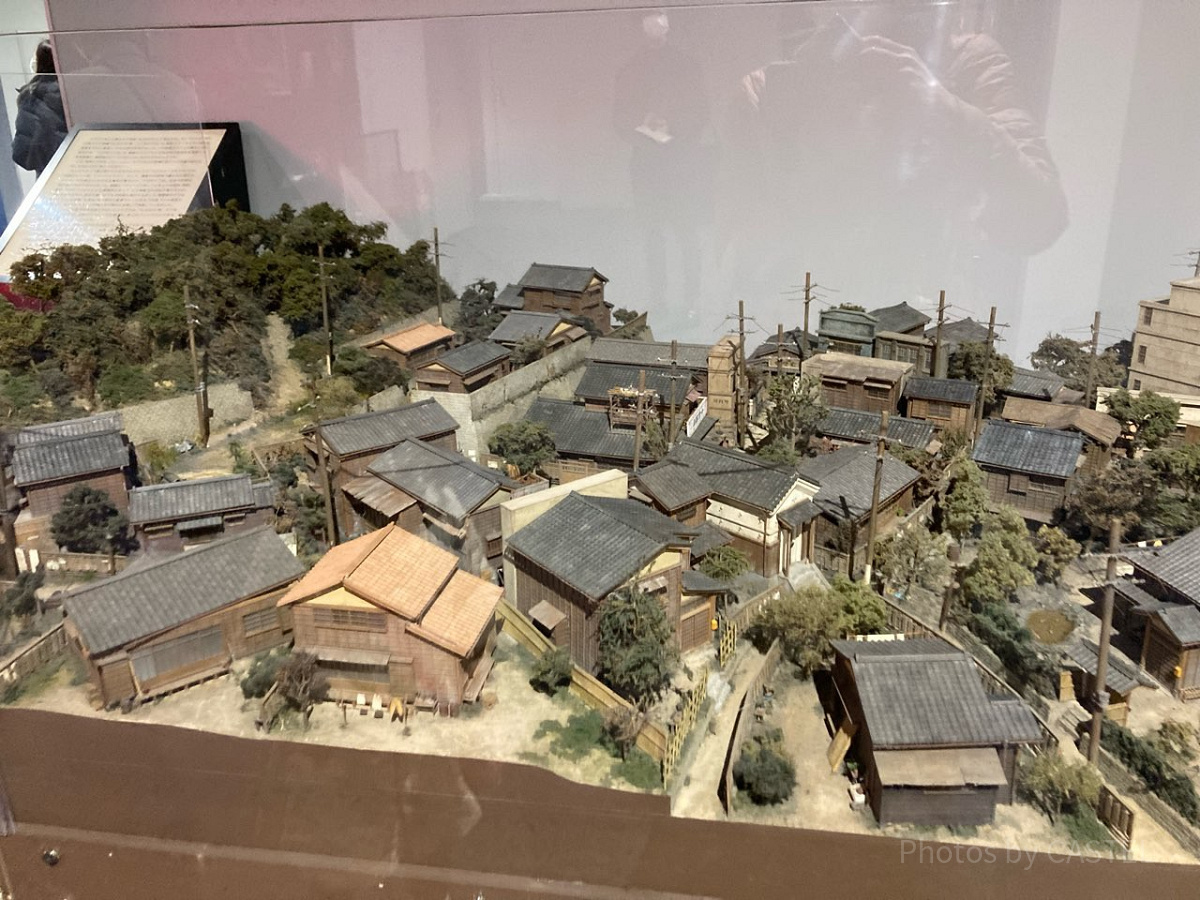東京タワー内に展示されたジオラマ