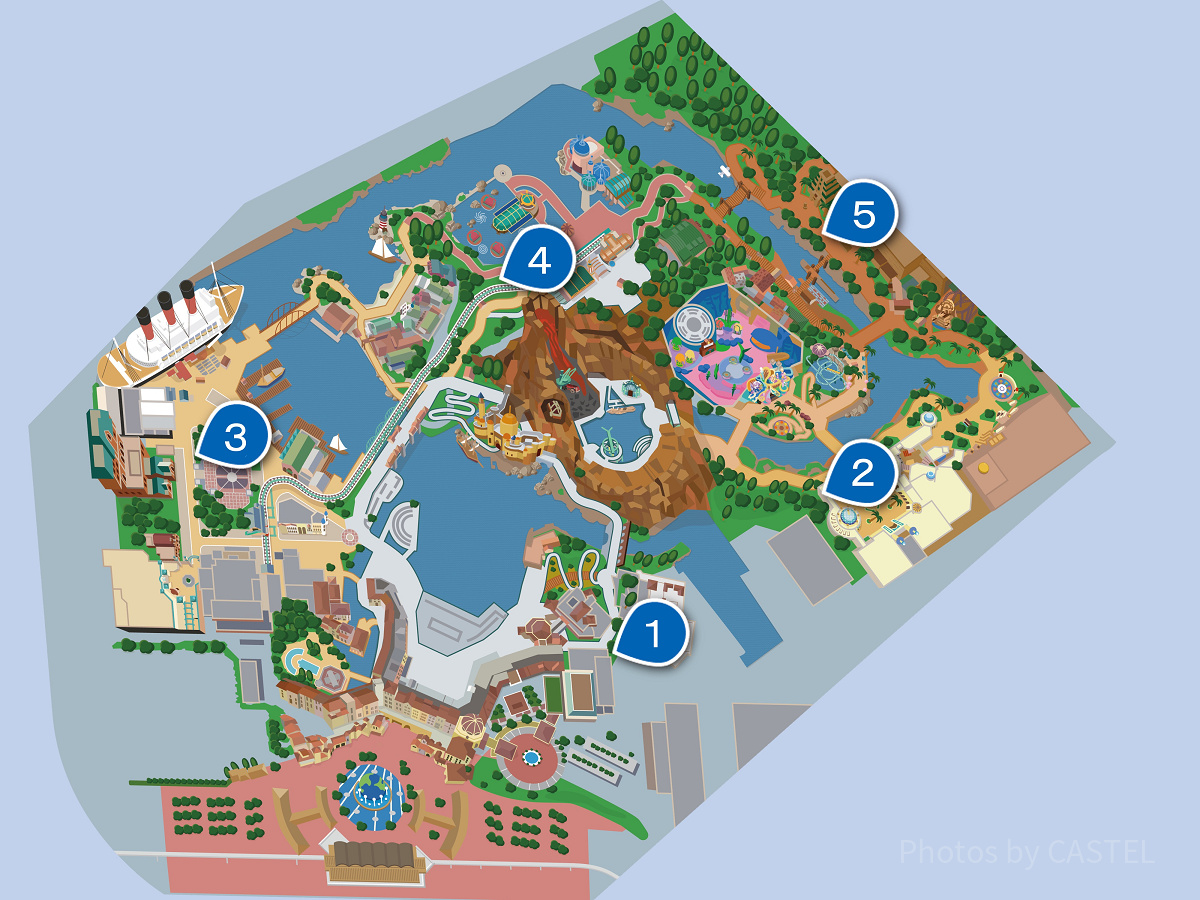 ディズニーシー自販機マップ| キャステル | CASTEL ディズニー情報