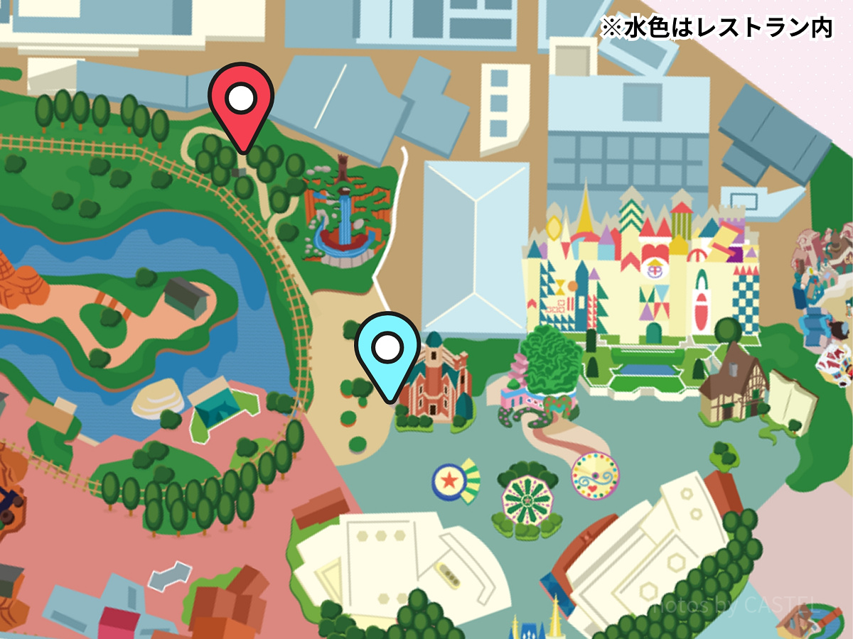 ディズニーランドのトイレマップ：クリッターカントリー