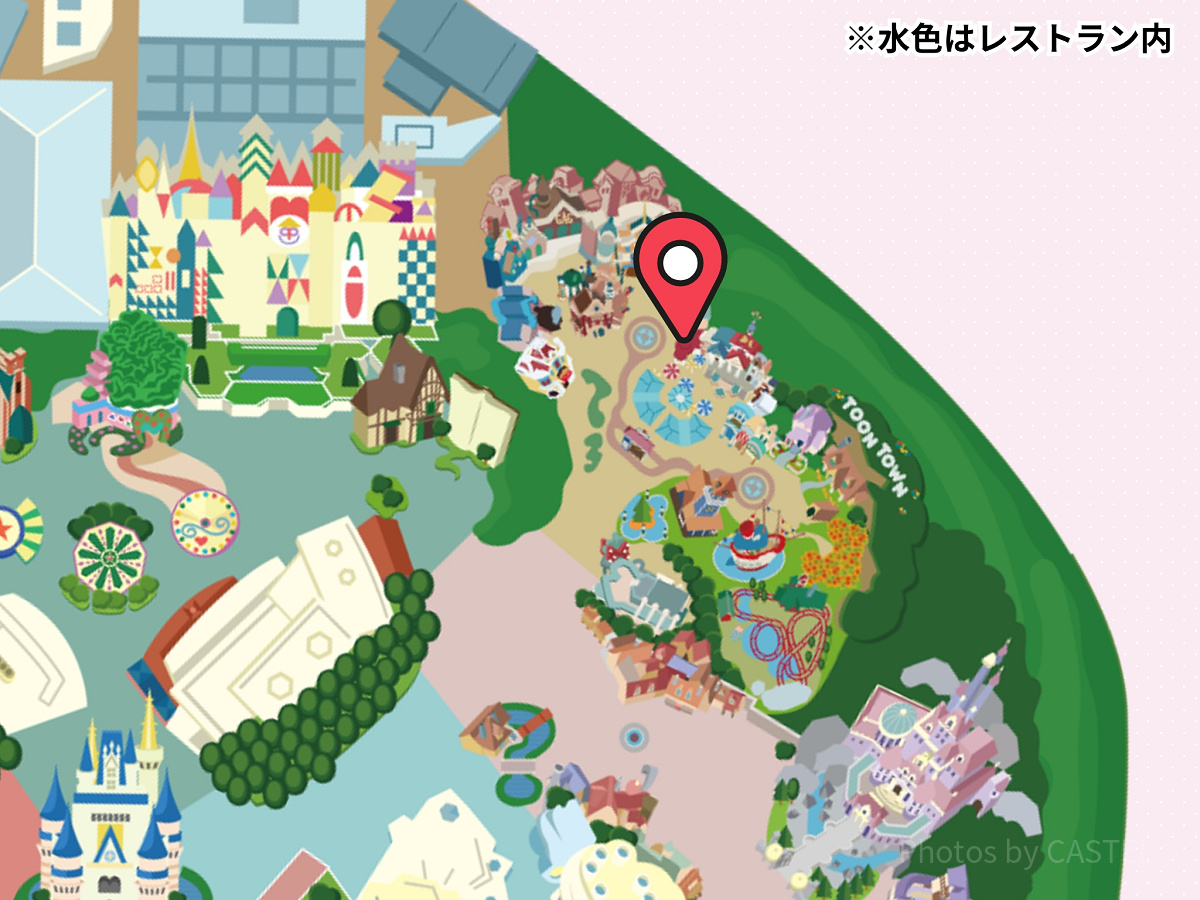 ディズニーランドのトイレマップ：トゥーンタウン