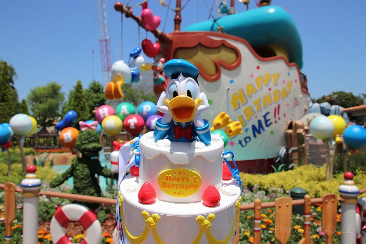 DISNEY RESORT　ディズニーリゾート　ドナルド　パッピーバースディー限定ポップコーンバスケット ドナルドのバースデー記念ポップコーンバケット| キャステル | CASTEL