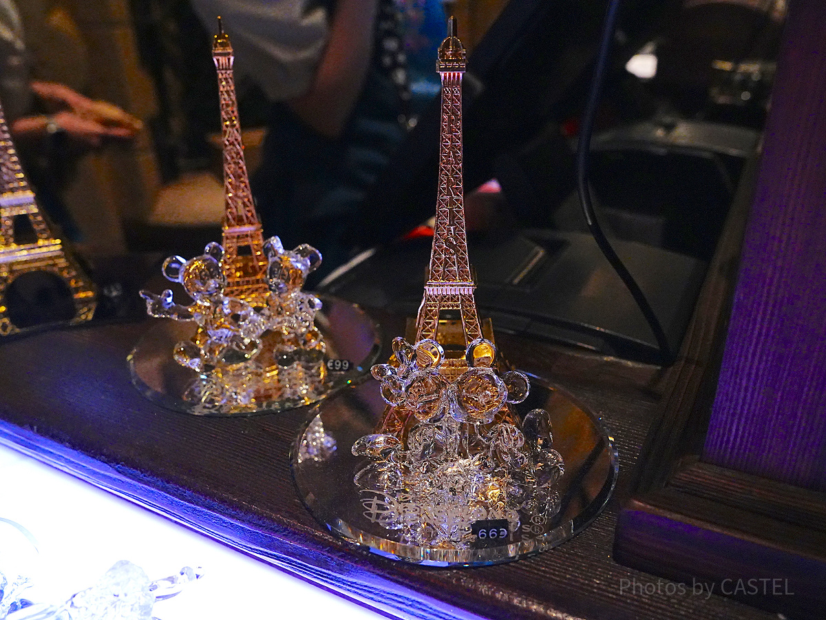 エッフェル塔クリスタルフィギュア(ミッキー＆ミニー)| キャステル