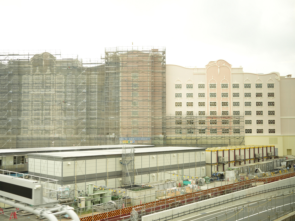 ファンタジースプリングスホテルの建設風景