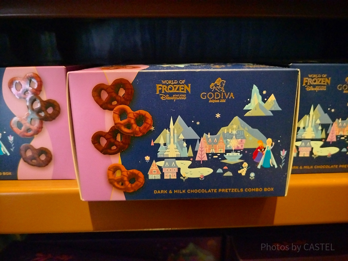 香港ディズニーアナ雪グッズ：【GODIVAコラボ】プレッツェル（ダーク