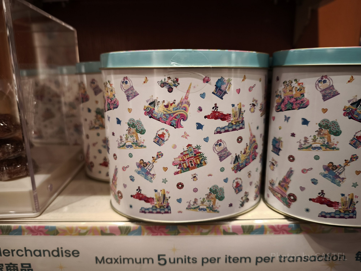 香港ディズニー20周年「フレンドタスティック」グッズ：アソーテッドスナック缶