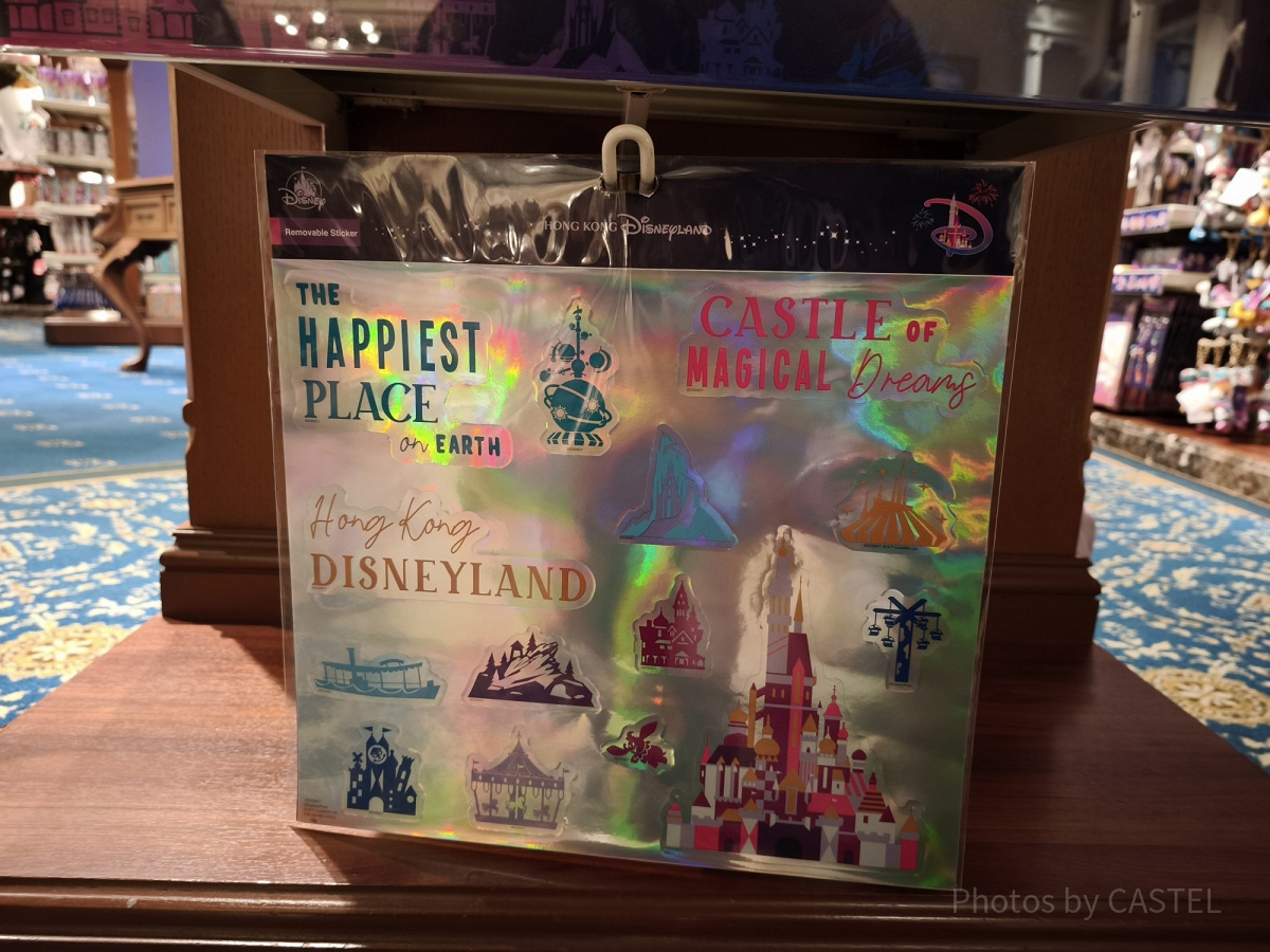 香港ディズニー20周年・スカイライングッズ：リムーバブルステッカー