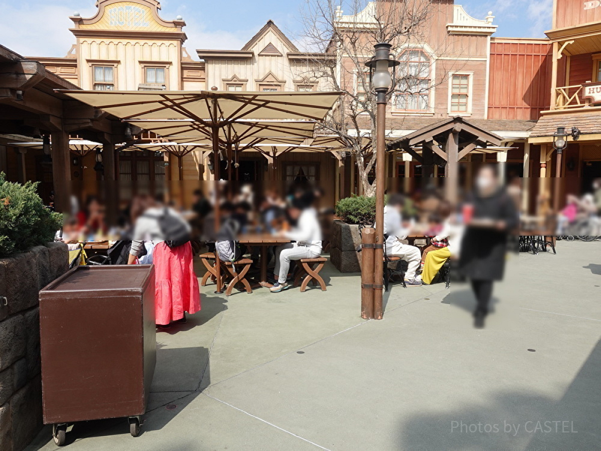 ハングリーベア・レストランの屋外席