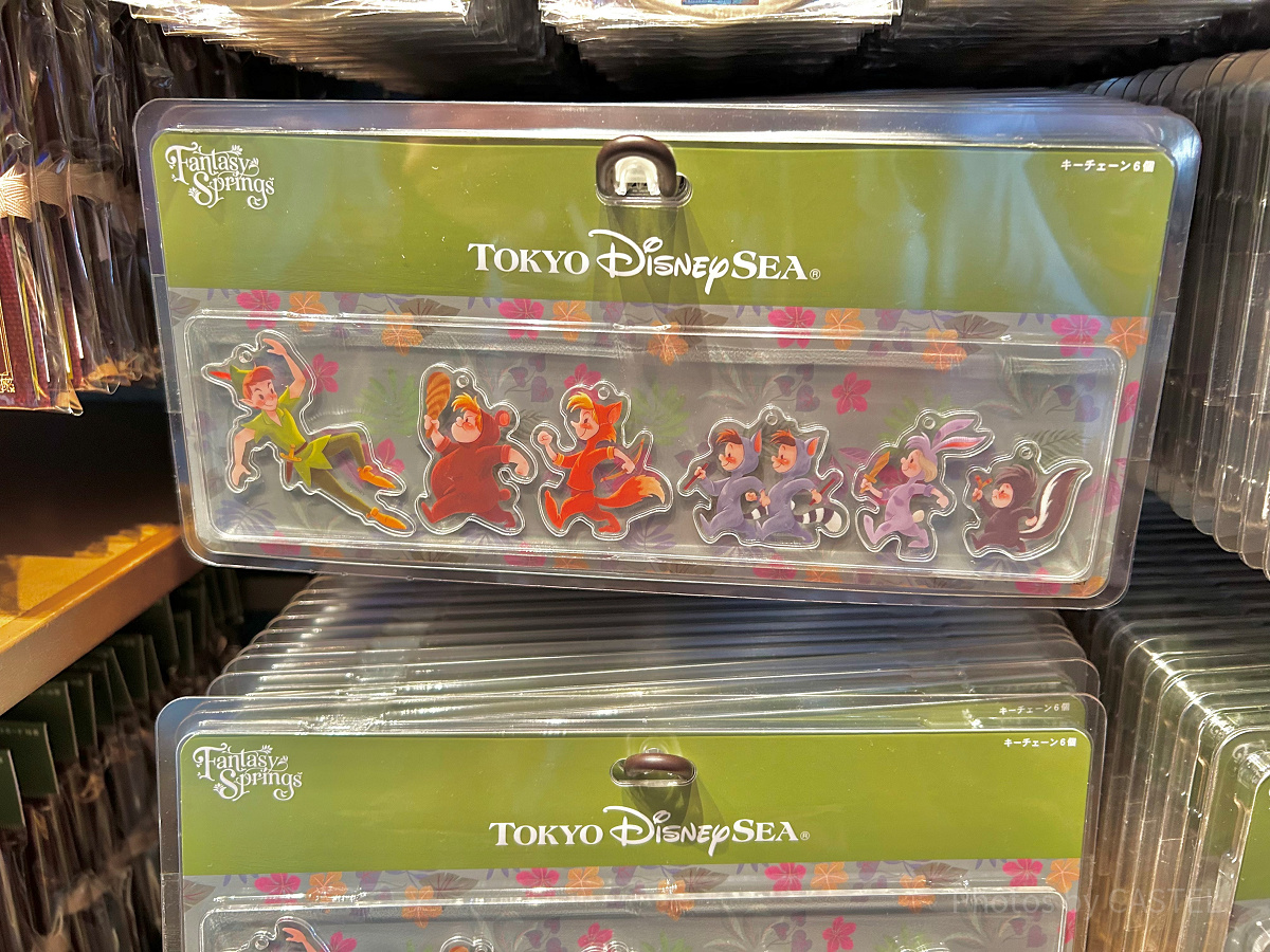 キーチェーンセット(ピーターパンのネバーランドアドベンチャーグッズ)