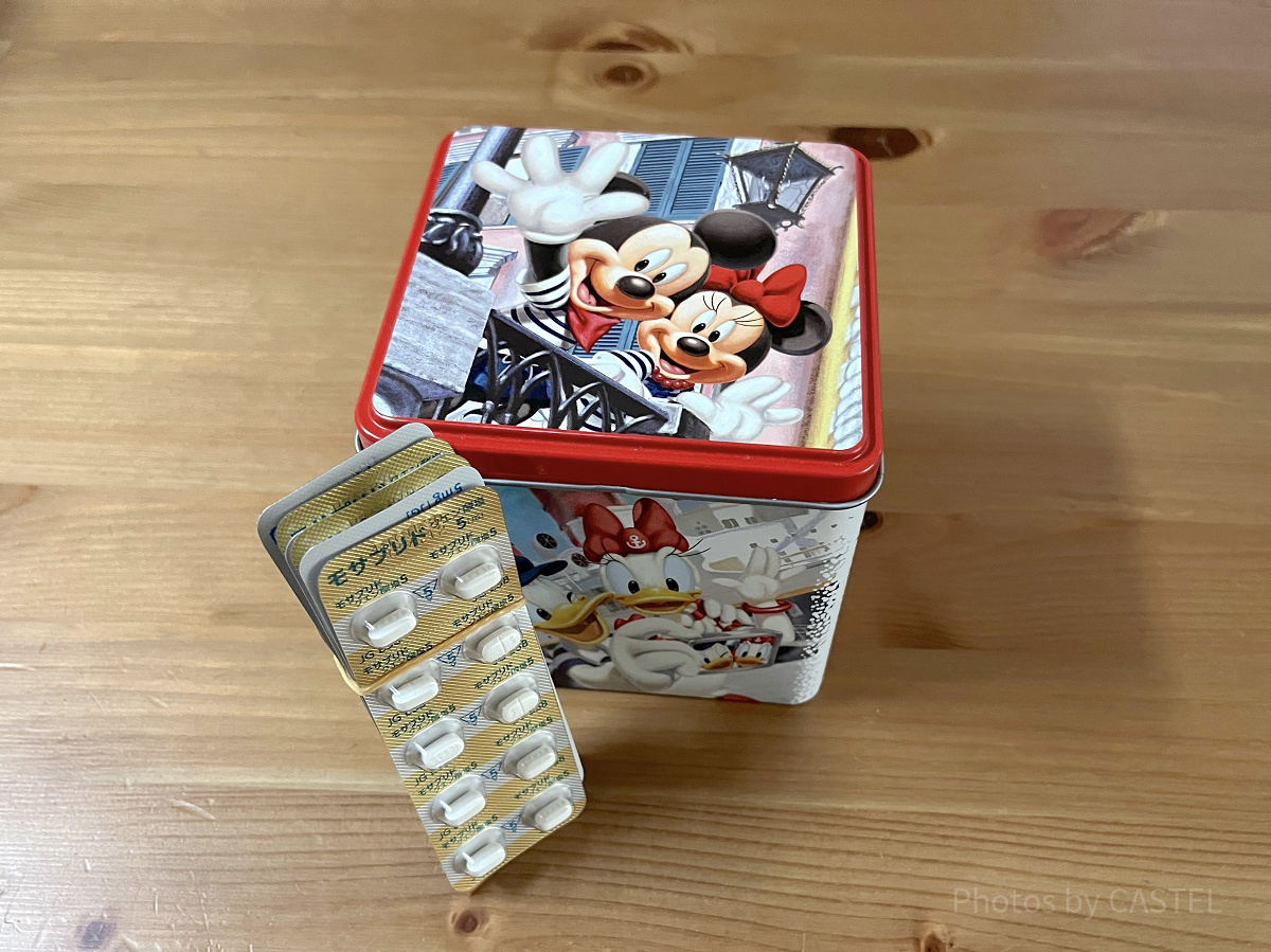 ディズニーお菓子缶活用法⑧：お薬入れ