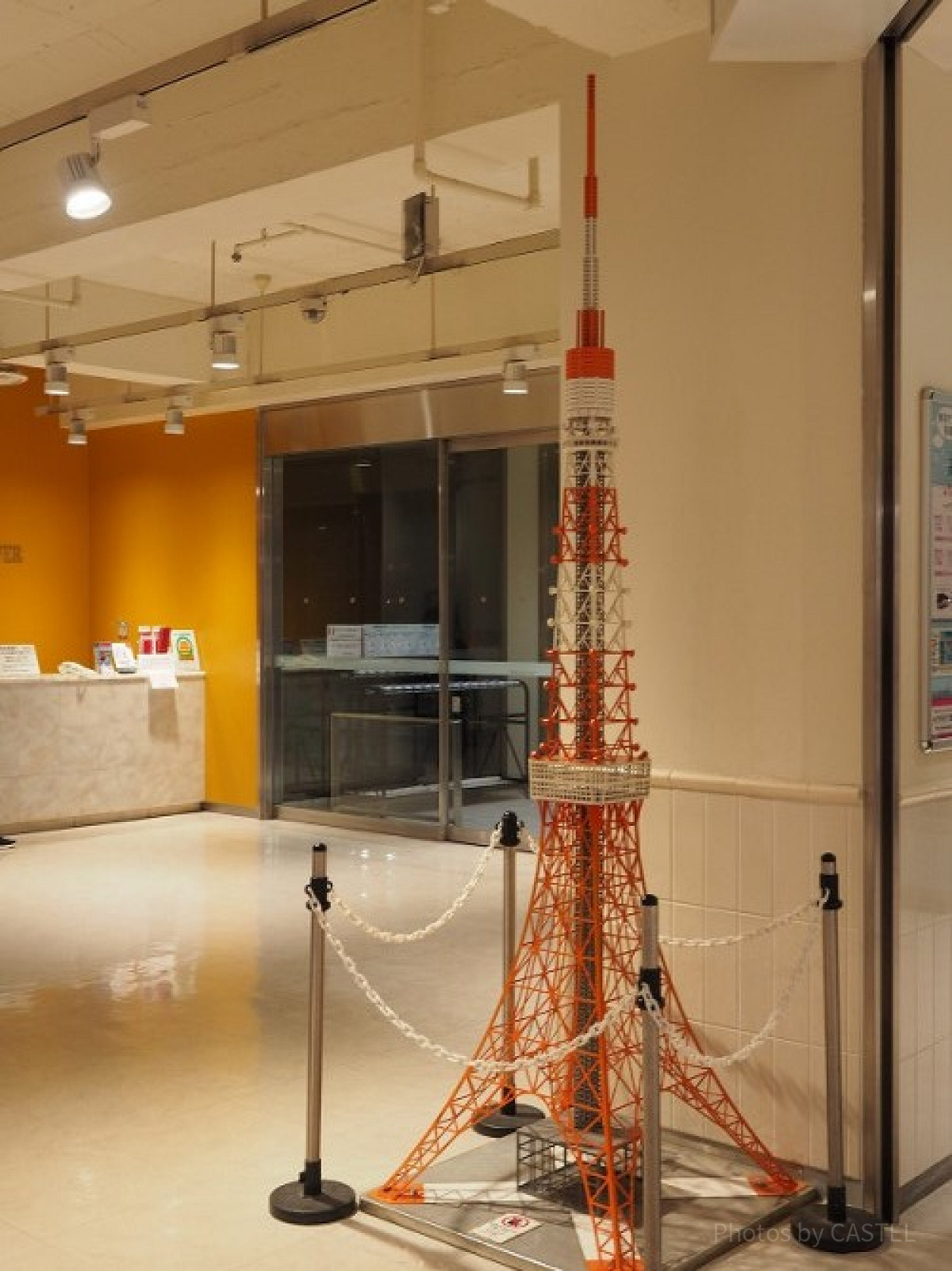 フットタウン内にある東京タワーのミニチュア
