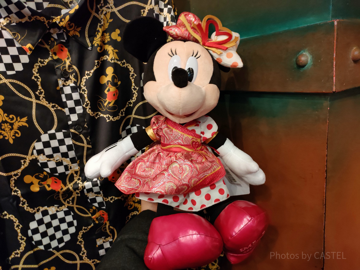 ミニー　ベスティーズバッシュ ミニー　ぬいぐるみ　ディズニーリゾート ドレスアップしてパーティーを楽しんでいる様子がかわいい！東京