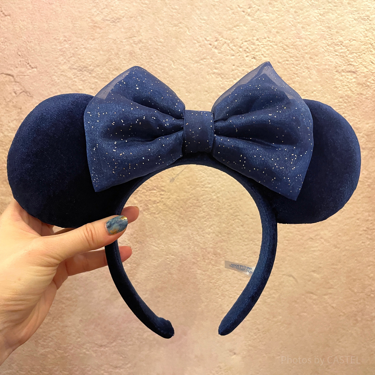 ミニーシフォンリボンカチューシャ（ネイビー）| キャステル | CASTEL