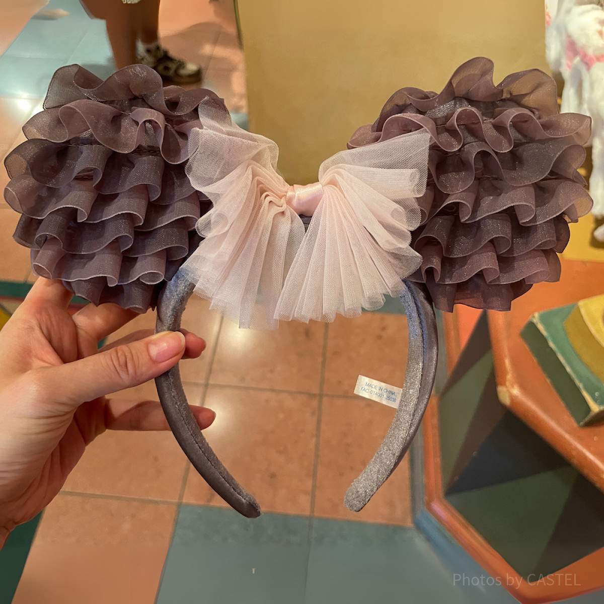 ミニーフリルカチューシャ（ピンク×黒）| キャステル | CASTEL