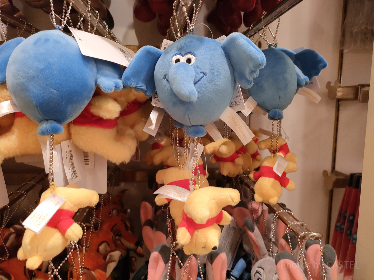 ディズニーうとうと眠るプーさんグッズ：ぬいぐるみチャームセット