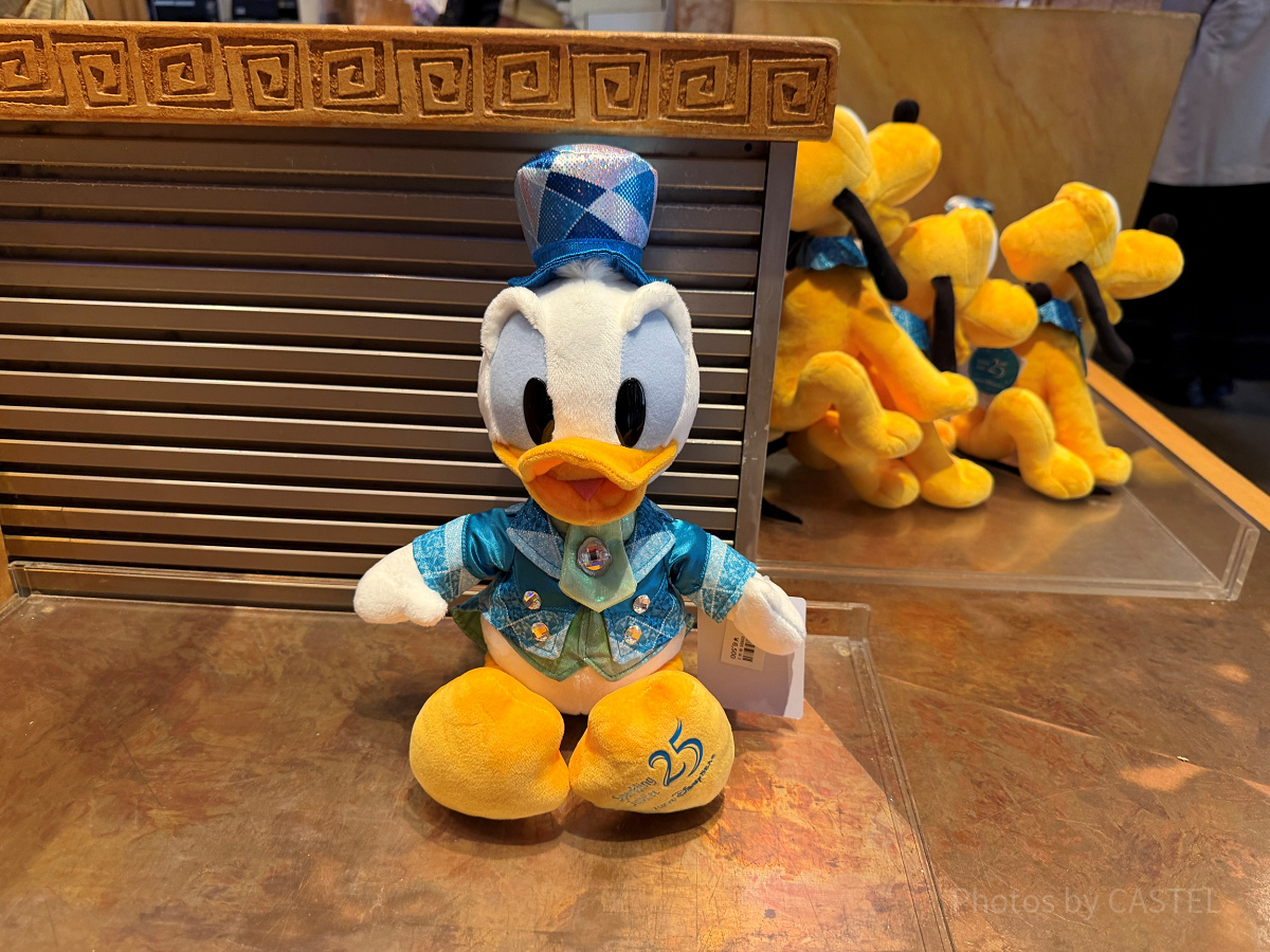 ドナルドぬいぐるみ(ディズニーシー25周年グッズ)| キャステル