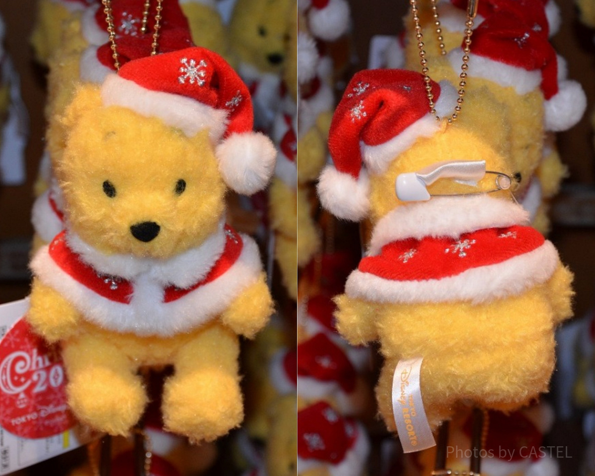 ★激レア★レトロ★ディズニーストア★クリスマス★サンタプーさん★ぬいぐるみバッジ プーさんのぬいぐるみバッジ| キャステル | CASTEL ディズニー情報