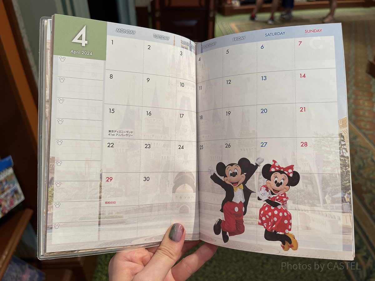 スケジュール帳 実写 月間スケジュール| キャステル | CASTEL