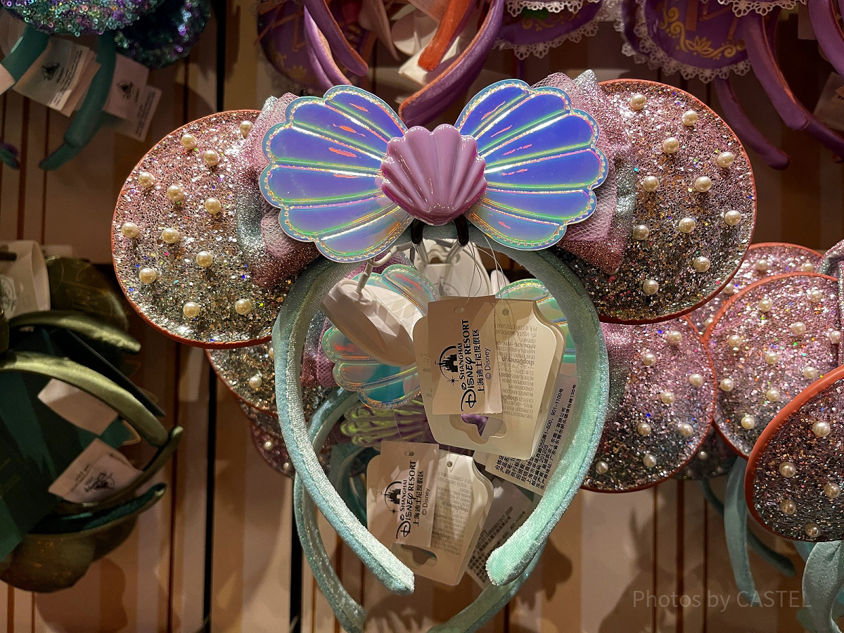 上海ディズニーカチューシャ：アリエルの貝殻カチューシャ