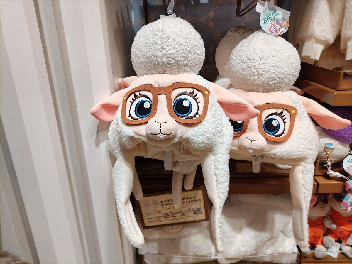 ズートピア ファンキャップ 上海ディズニー 上海ディズニーズートピアグッズ：ベルウェザーのファンキャップ