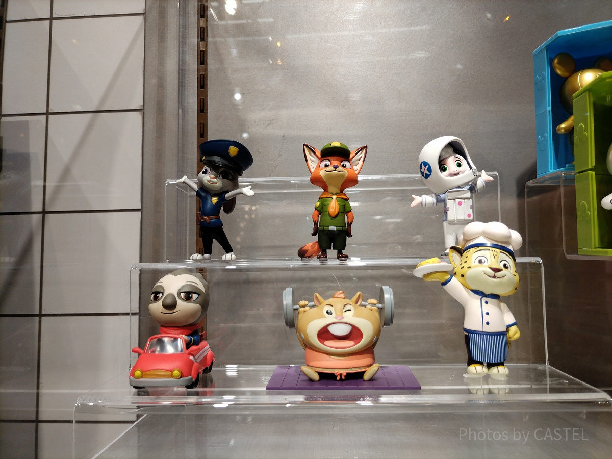 上海ディズニーズートピアグッズ：コレクタブルフィギュア| キャステル