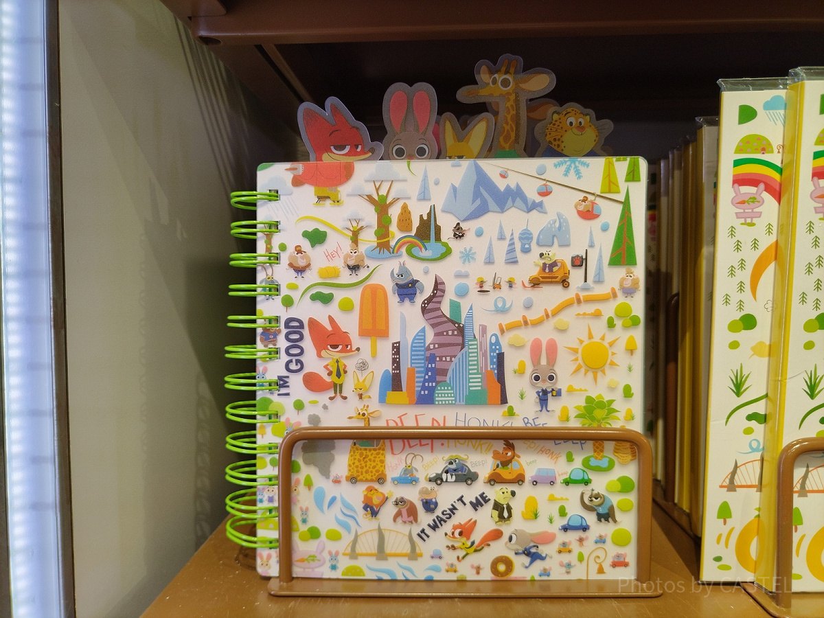 上海ディズニーズートピアグッズ：ノート| キャステル | CASTEL