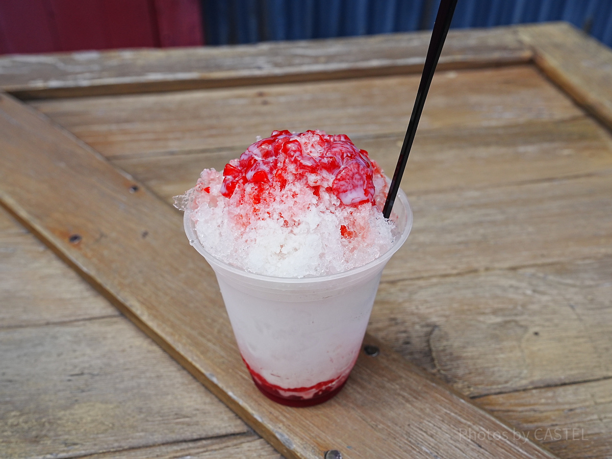 シェイブアイス（ストロベリーミルク）