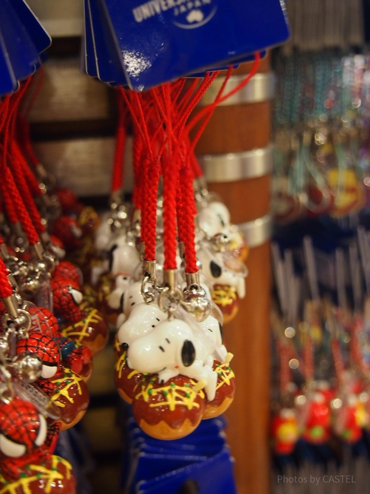 スヌーピー＆たこ焼きストラップ| キャステル | CASTEL ディズニー情報