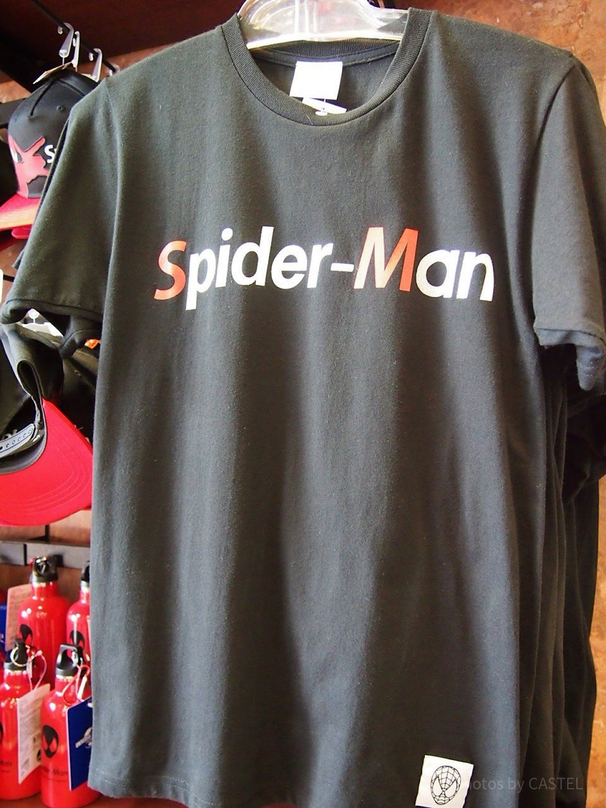 スパイダーマンシンプルロゴTシャツ