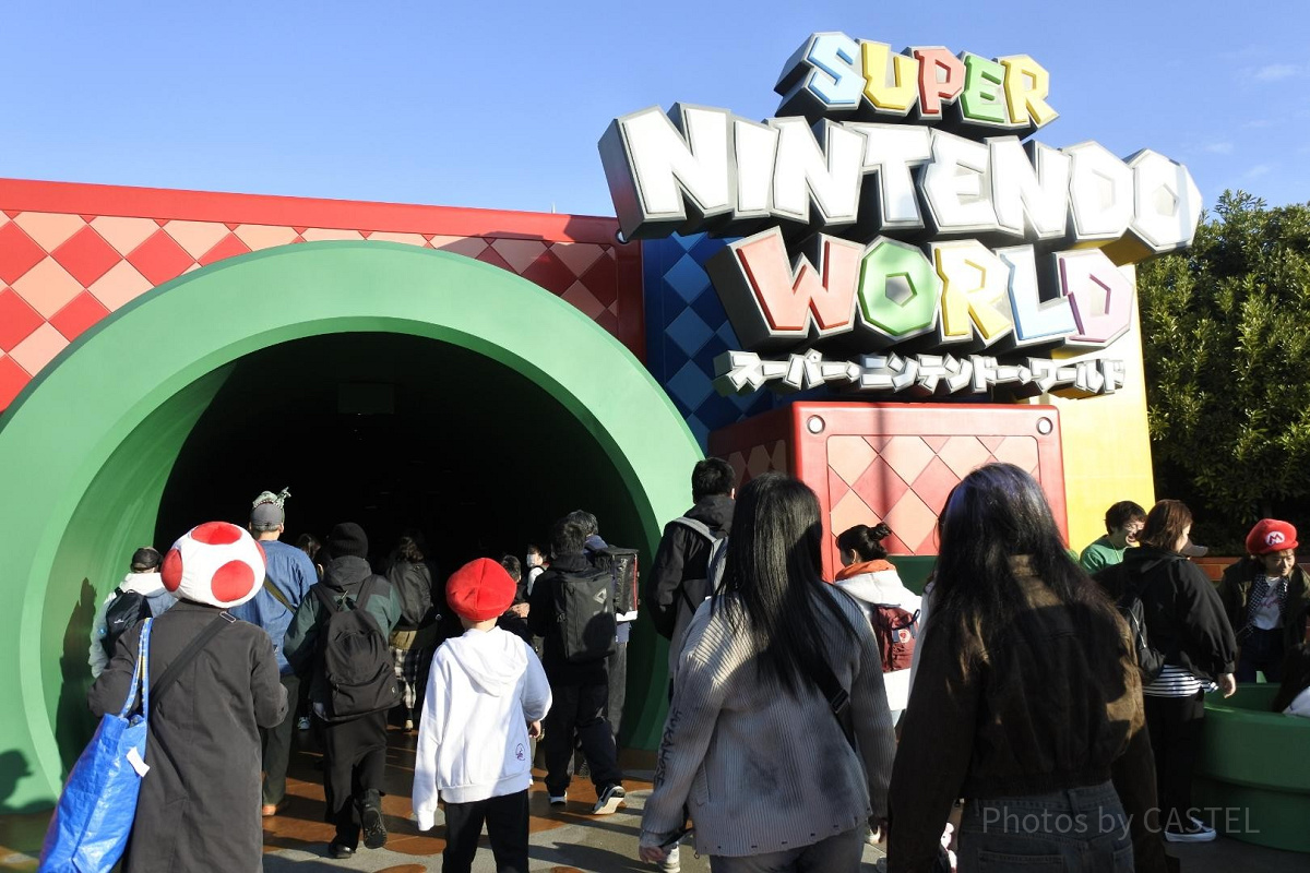 スーパー・ニンテンドー・ワールドの入口